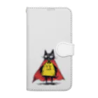 Lapis SHOPの黒猫ヒーロー Book-Style Smartphone Case