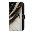 Black_White_Goldの流れ星 Book-Style Smartphone Case