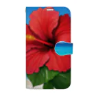 kaiminsapoのハイビスカス　リゾート　🌺　🏝️ Book-Style Smartphone Case