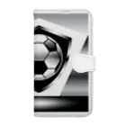 jmjmjmのサッカー好きのためのクールなアイテム！ Book-Style Smartphone Case