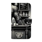 ゴリラショップのThe Mighty Gorilla Coffee Shop  Book-Style Smartphone Case