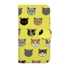 MUGItoMOCOのねこちゃんず（レモン） Book-Style Smartphone Case