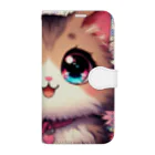 yos-1292583のねこニコばん Book-Style Smartphone Case