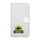 bassblocksのレトロバスロゴ Book-Style Smartphone Case