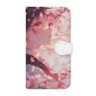 AQUAMETAVERSEの桜と私ラフルール1859 Book-Style Smartphone Case