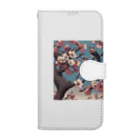 ウェブエンパイアの桜と雀（Cherry blossom & sparrow)  01 Book-Style Smartphone Case