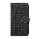 Isaiah_AI_Designの黒板の数字 Book-Style Smartphone Case