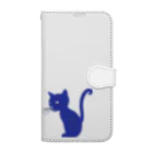 MEGROOVEのシルエットにゃん🐱 Book-Style Smartphone Case