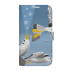 monomawaruのカモメ　seagulls   Book-Style Smartphone Case