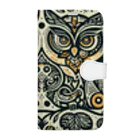 kotpopのSymmetrical Owls Book-Style Smartphone Case