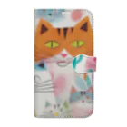 F2 Cat Design Shopのbeloved cats 002 手帳型スマホケース