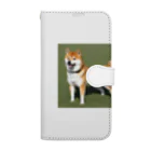 柴犬大好きマンのかわいい柴犬　赤毛 Book-Style Smartphone Case