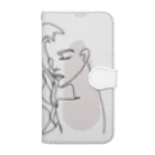 monstersのwoman2（背景透過ver） Book-Style Smartphone Case