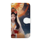 800万屋2号店の祈願成就・天照大神 Book-Style Smartphone Case