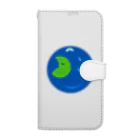 ウサネコ38の月と地球　 Book-Style Smartphone Case