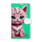 chururieraの子ねこのチュルリエラくん 手帳型スマホケース