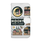 MOONY'S Wine Closetの夢心地な月夜の小さなワイン屋さん Book-Style Smartphone Case