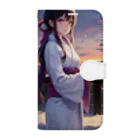 kimono_musume  AI artのscene5 Book-Style Smartphone Case