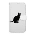 studio eizoの黒猫の思い (=^・^=) Book-Style Smartphone Case