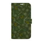 oba:obaの蛸がいっぱいダーク Book-Style Smartphone Case