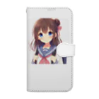 クノイチの館のもふもふでキュートな女の子 Book-Style Smartphone Case