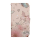 Chocolate-Lily-Mの☆フラワー・バタフライ☆ Book-Style Smartphone Case