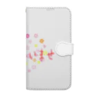 ainarukokoroのいらしゃいませ　花 Book-Style Smartphone Case