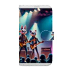 ANIMAL HEROES -musical band-のワイルドロックフェスタ - ダンシングアニマルズ Book-Style Smartphone Case