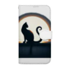 万事屋の猫のシルエットが美しい Book-Style Smartphone Case