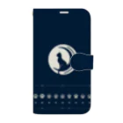 Aidea worksのMoon Cat silhouette Book-Style Smartphone Case