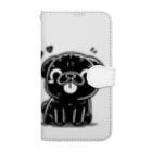 ブヒーズのtwin pug Book-Style Smartphone Case