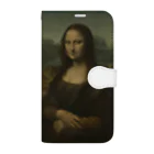 Art Museum of SUZURIのレオナルド・ダ・ヴィンチ / モナ・リザ Portrait de Mona Lisa (La Joconde) (la planche est restée inachevée à la mort de l'artiste) Book-Style Smartphone Case