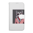 チャランコの部屋のダンディーねこさん Book-Style Smartphone Case