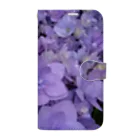 yurisacinの紫陽花（紫） Book-Style Smartphone Case