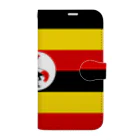 お絵かき屋さんのウガンダの国旗 Book-Style Smartphone Case