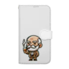 trypsin8080のアメリカンBBQのかわいいキャラクター　スモーキー・サム Book-Style Smartphone Case