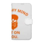 『NG （Niche・Gate）』ニッチゲート-- IN SUZURIのI GOT MY MIND SET ON YOU.(橙) Book-Style Smartphone Case