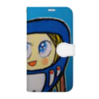 ザビちゃん💙😇🇯🇵🎌の【ザビちゃん】【原画肉筆】青だるま Book-Style Smartphone Case