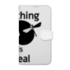 『NG （Niche・Gate）』ニッチゲート-- IN SUZURIのNothing Is Real.（黒） Book-Style Smartphone Case