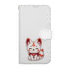 大江戸花火祭りのInari Fox Charm Magic～稲荷の狐3-6 Book-Style Smartphone Case