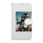 YFCのサングラスをかけたワイルドなペンギン① Book-Style Smartphone Case