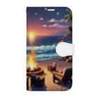 Paradise ExploreのShoreline Fire Relaxation Book-Style Smartphone Case