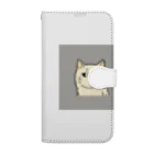 日常のふてくされたネコくん(グレー) Book-Style Smartphone Case