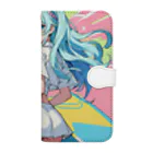 yozoraniyumeoの魔法サーファー少女 Book-Style Smartphone Case