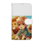 akipoyoのレオとルカ💛 Book-Style Smartphone Case