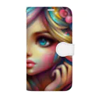 momoart8888の魅惑の女の子🩷 Book-Style Smartphone Case