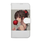 AQUAMETAVERSEのリンゴ飴娘　Tomoe bb 2712 Book-Style Smartphone Case