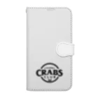 MatrixSphereのCRABBY CRABS CLUB シンプルロゴ Book-Style Smartphone Case