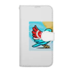 bugisショップの煌めくトロピカルバード🐦️ Book-Style Smartphone Case