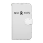 &PINEのrest ＆ work Book-Style Smartphone Case